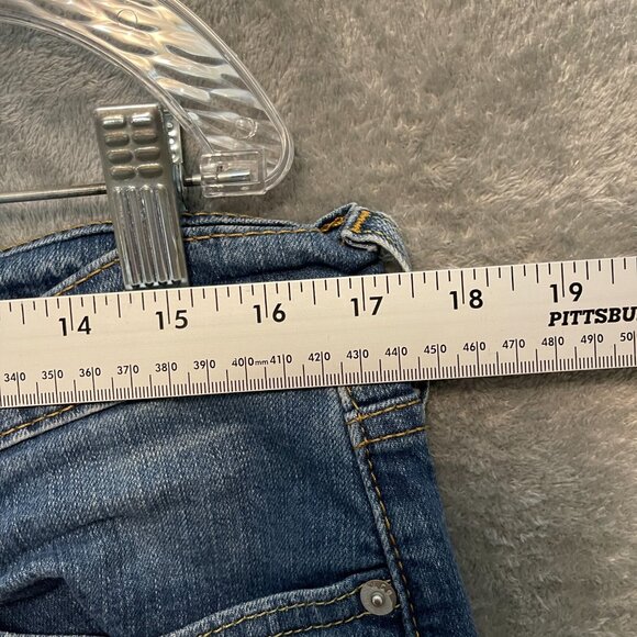 Levis 513 Men Slim Straight Mid Rise Stretch Medium Wash Denim Jean 34x31.5* - Picture 5 of 9